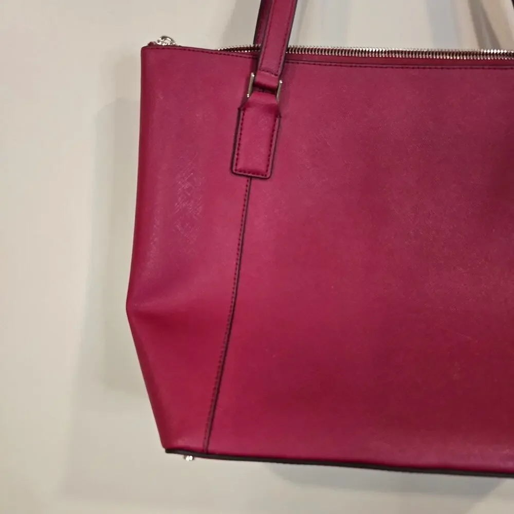 NEW NWT Kate Spade Red Leather Cameron Pocket Tote